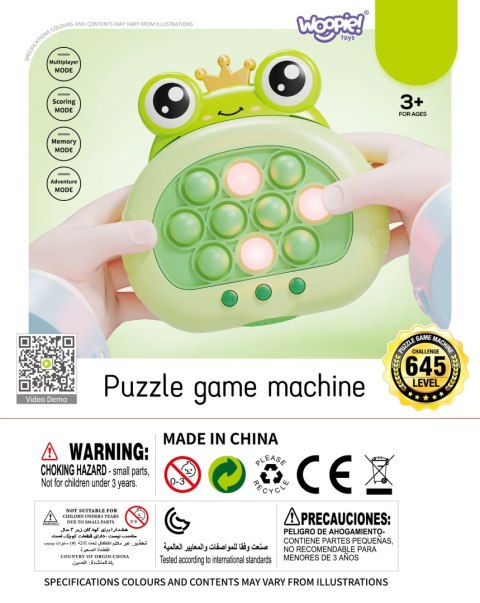 WOOPIE Gra POP IT Elektryczna Antystresowa Zręcznościowa Żabka