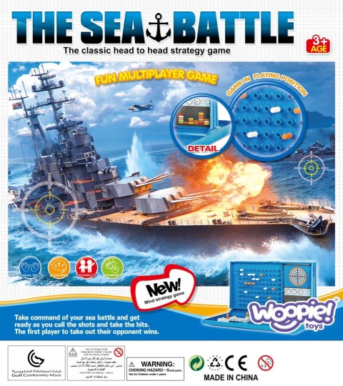 WOOPIE Gra Planszowa Statki Wielka Bitwa Morska 6+