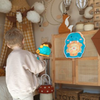 WOOPIE Gra w Rzutki Dart Pistolet Dinozaur na Kulki Rzepy Tarcza Punkty Strzelanie