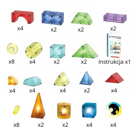 WOOPIE Klocki Magnetyczne Konstrukcyjne Sześciany 3D Zestaw Edukacyjny 63 el. WOOPIE Klocki Magnetyczne Konstrukcyjne Sześciany 3D Zestaw Edukacyjny 63 el.