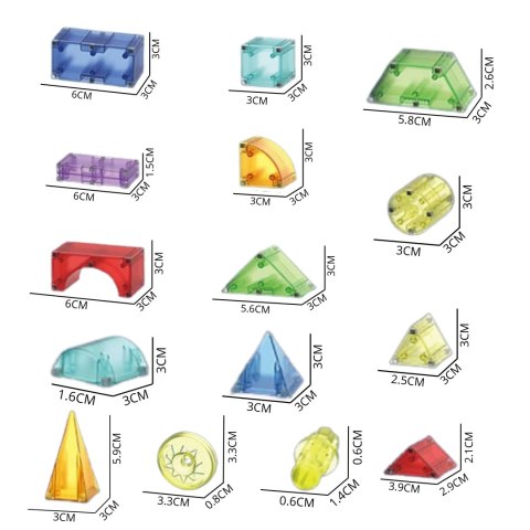 WOOPIE Klocki Magnetyczne Konstrukcyjne Sześciany 3D Zestaw Edukacyjny 63 el. WOOPIE Klocki Magnetyczne Konstrukcyjne Sześciany 3D Zestaw Edukacyjny 63 el.