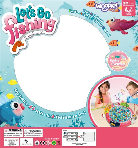 WOOPIE Łowienie Ryb Wędkowanie Gra Zręcznościowa 4 os.