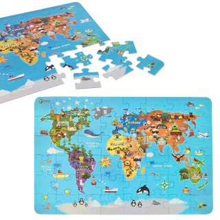 CLASSIC WORLD Puzzle Drewniane Mapa Świata