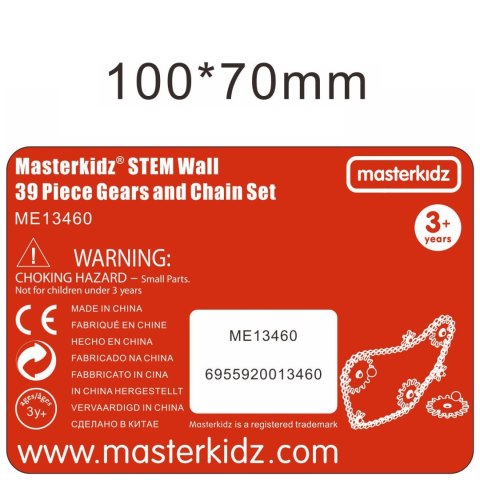 MASTERKIDZ Koła Zębate Zbuduj Własny Mechanizm - Tablica Naukowo-Kreatywna STEM