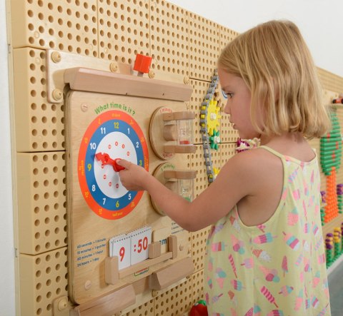 MASTERKIDZ Nauka O Czasie Czytanie Godziny - Tablica Edukacyjna