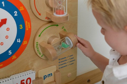 MASTERKIDZ Nauka O Czasie Czytanie Godziny - Tablica Edukacyjna