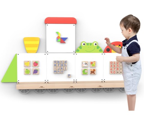 VIGA System Tablic Edukacyjnych Pociąg Zwierzątka Certyfikat FSC