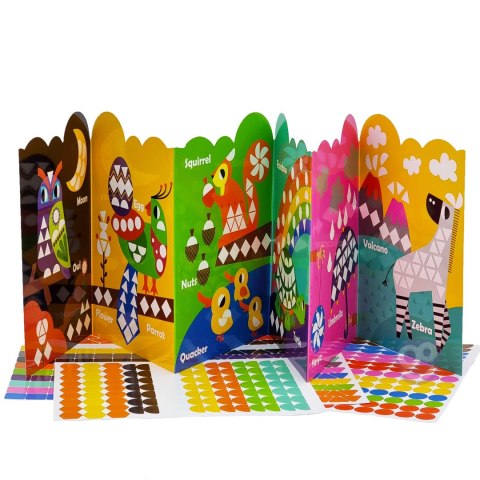 WOOPIE ART&FUN Naklejki Zestaw Dopasuj Kształty i Kolory Wyklejanka Zwierzątka 504 el.