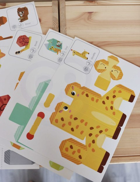 WOOPIE ART&FUN Zestaw Kreatywny Origami 3D Zrób to Sam 10 Zwierzaków