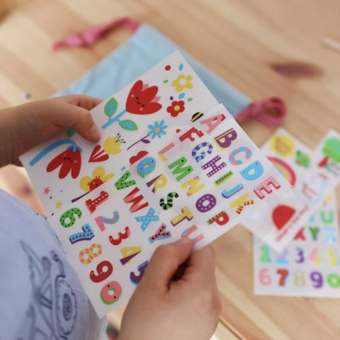 WOOPIE ART&FUN Zestaw Kreatywny Zrób Torebkę Dekorowanie Woreczka Imię Dziecka DIY