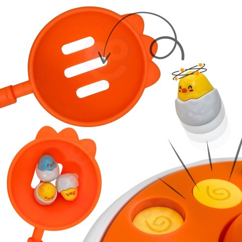 WOOPIE Gra Zręcznościowa Łowienie Kurczaczków 4w1 Katapulta