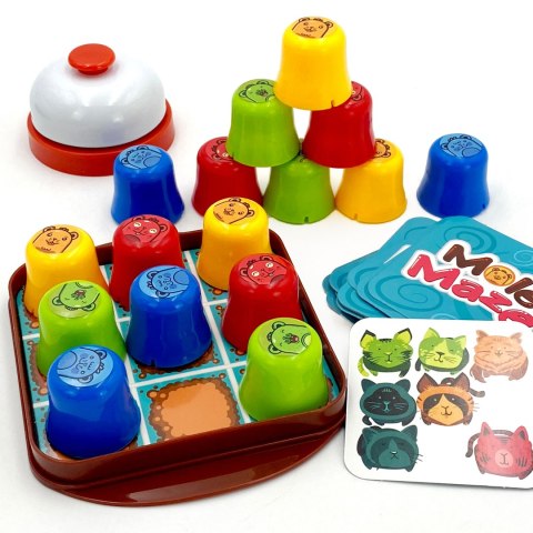 WOOPIE IQ Gra Logiczna Edukacyjno-Strategiczna 2w1 Kółko i Krzyżyk 4szt