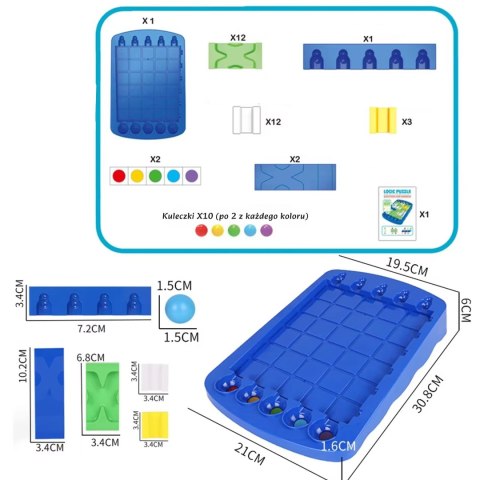 WOOPIE IQ Gra Logiczna Strategiczna Trening Mózgu "Labirynt Logiczny"