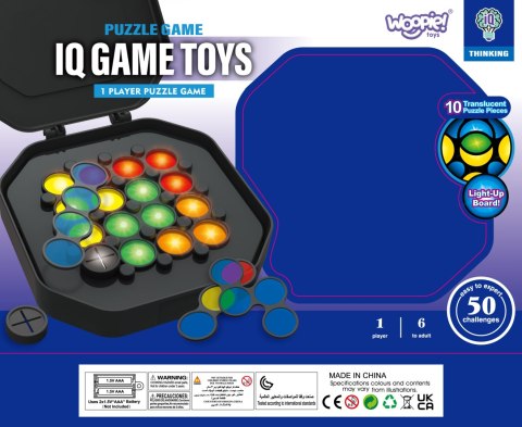 WOOPIE IQ Gra Logiczna "Ułóż Wzór" Trening Mózgu Nauka Mieszania Kolorów