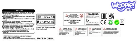 WOOPIE Interaktywny Piesek Przytulanka z Dźwiękiem i Światłem