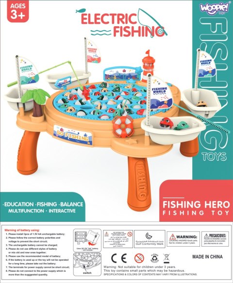 WOOPIE Interaktywny Stolik Gra Łowienia Rybek Na Magnes Piracki