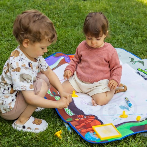 WOOPIE Magiczna Mata Wodna do Malowania XXL Pieczątki Cyferki 100x80 cm