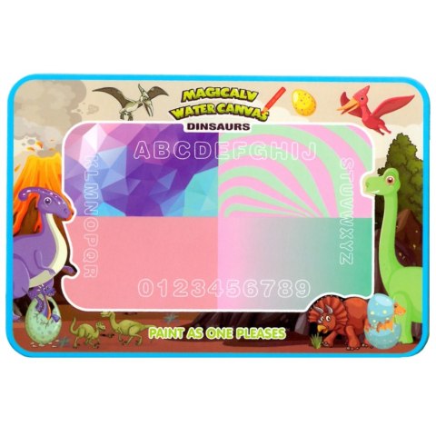 WOOPIE Magiczna Mata Wodna do Malowania XXL Pieczątki Cyferki 100x80 cm