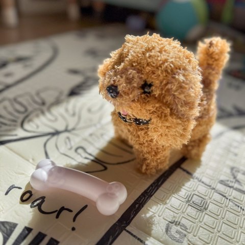 WOOPIE Piesek Interaktywny Pluszak z Kością Pudel Husky