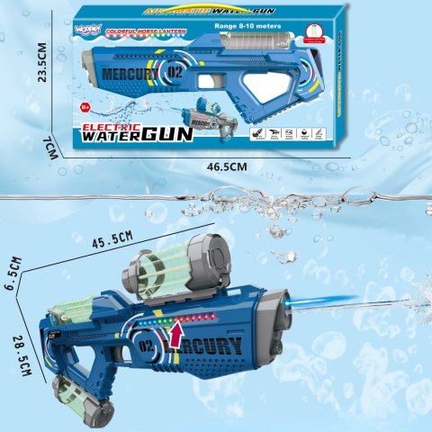 WOOPIE Pistolet na Wodę Elektryczny Automatyczny Merkury