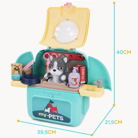 WOOPIE Przenosny Zestaw Pielęgnacyjny Groomer 2w1Pies w Plecaku Transporter