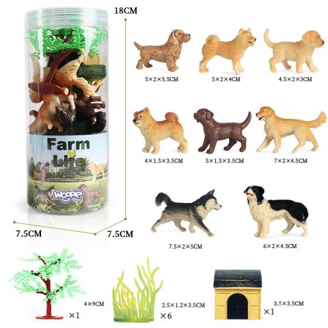 WOOPIE Zestaw Figurki Pieski 16 szt. WOOPIE Zestaw Figurki Pieski 16 szt.