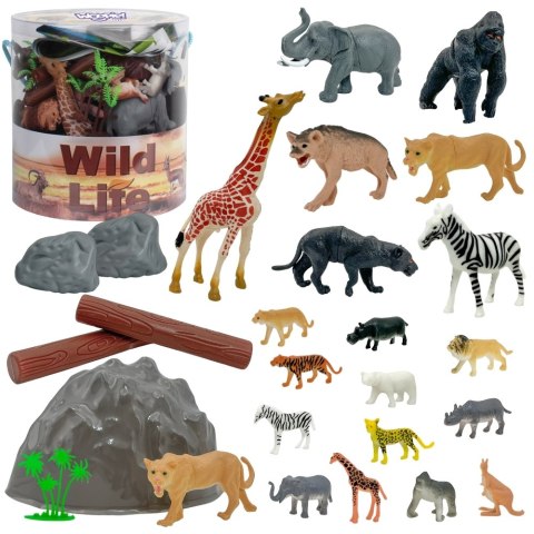 WOOPIE Zestaw Figurki Zwierzęta Safari 34 szt. WOOPIE Zestaw Figurki Zwierzęta Safari 34 szt.