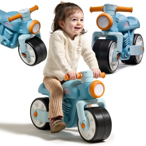 FALK Jeździk Biegowy Ciche Koła Motor Prem1er Retro Niebieski 1+ FALK Jeździk Biegowy Ciche Koła Motor Prem1er Retro Niebieski 1+