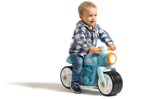 FALK Jeździk Biegowy Ciche Koła Motor Prem1er Retro Niebieski 1+ FALK Jeździk Biegowy Ciche Koła Motor Prem1er Retro Niebieski 1+