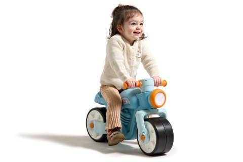 FALK Jeździk Biegowy Ciche Koła Motor Prem1er Retro Niebieski 1+ FALK Jeździk Biegowy Ciche Koła Motor Prem1er Retro Niebieski 1+