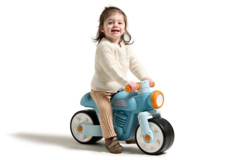 FALK Jeździk Biegowy Ciche Koła Motor Prem1er Retro Niebieski 1+ FALK Jeździk Biegowy Ciche Koła Motor Prem1er Retro Niebieski 1+