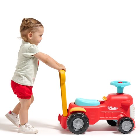 FALK Maurice Traktorek Jeździk Czerwony Pchacz Odpychacz Schowek od 1 roku