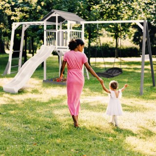 AXI Plac Zabaw Drewniany Wieża z Huśtawką Drabinki Wspinaczkowe Zjeżdżalnia XXL