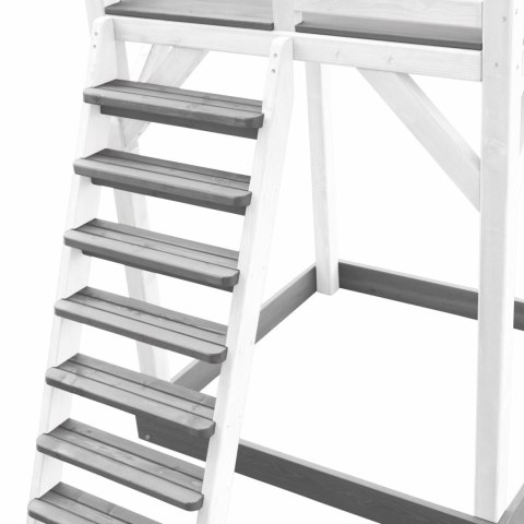 AXI Plac Zabaw Drewniany Wieża z Huśtawką Drabinki Wspinaczkowe Zjeżdżalnia XXL