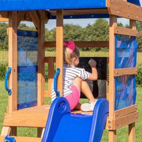 BACKYARD DISCOVERY Drewniany Plac Zabaw Aurora Domek Zjeżdżalnia