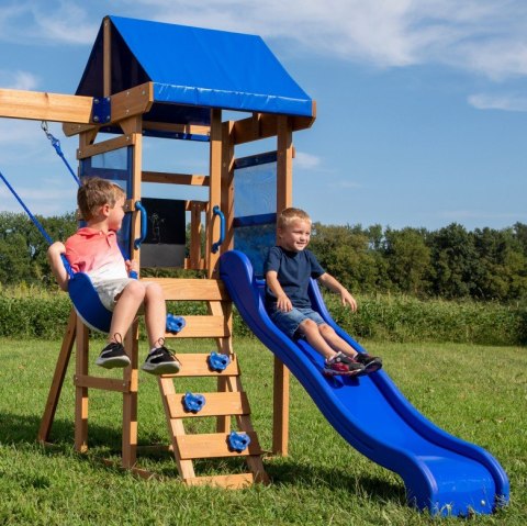 BACKYARD DISCOVERY Drewniany Plac Zabaw Aurora Domek Zjeżdżalnia