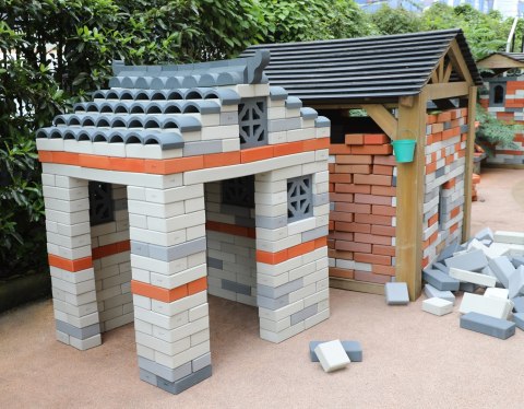 CLASSIC WORLD EDU Mega Klocki Konstrukcyjne Cegiełki EVA Miękkie do Budowania 90 el.