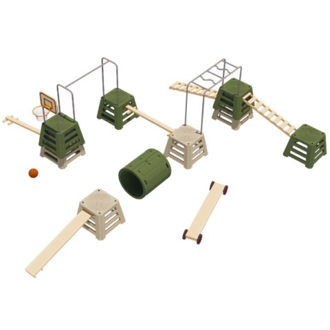 CLASSIC WORLD EDU Tor Przeszkód XXL Plac Zabaw Motoryczny Multi-Sprawnościowy