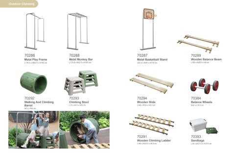 CLASSIC WORLD EDU Tor Przeszkód XXL Plac Zabaw Motoryczny Multi-Sprawnościowy