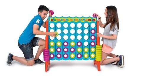 FEBER Gra Logiczna Strategiczna do Ogrodu Domu 4 Kółka w Linii Rzędzie Mega 4 in Line