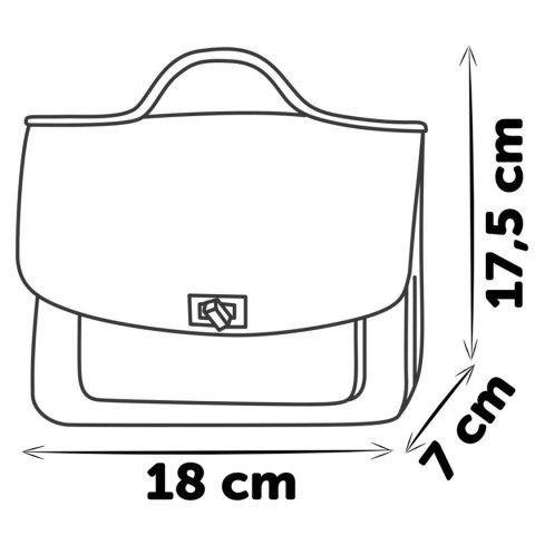 SMOBY Różowa Torebka My Beauty Na Ramię Dla Dziewczynki + 7 akcesoriów SMOBY Różowa Torebka My Beauty Na Ramię Dla Dziewczynki + 7 akcesoriów