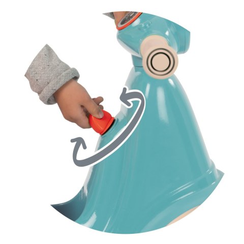 Smoby Niebieski jeździk skuter Retro Ciche koła Scooter Smoby Niebieski jeździk skuter Retro Ciche koła Scooter