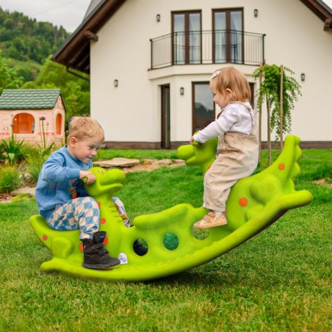 WOOPIE Bujak Wieloosobowy Dino Huśtawka Równoważna Jasno Zielony