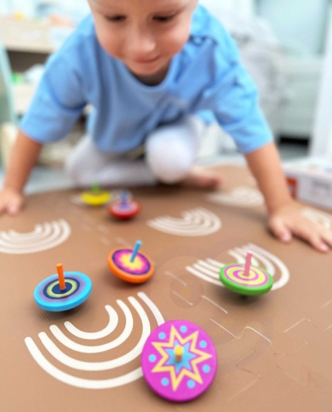 VIGA Kolorowy Bączek drewniany 1szt VIGA Kolorowy Bączek drewniany 1szt