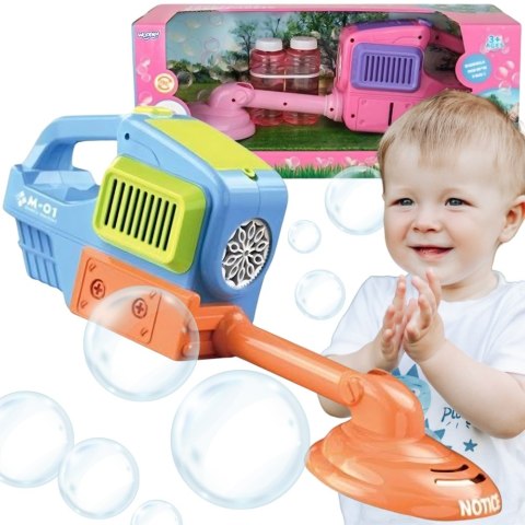 WOOPIE Kosiarka Ręczna Maszyna do Robienia Baniek Mydlanych Niebieska