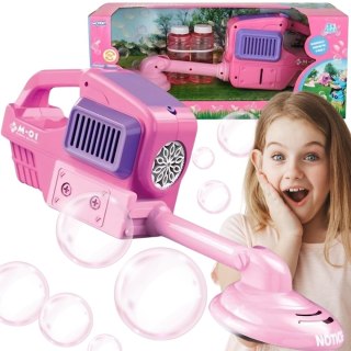 WOOPIE Kosiarka Ręczna Maszyna do Robienia Baniek Mydlanych Różowa