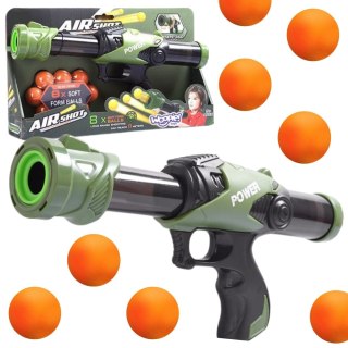 WOOPIE Pistolet na Piłki Kulki Piankowe Wyrzutnia Automatyczna 9 el.
