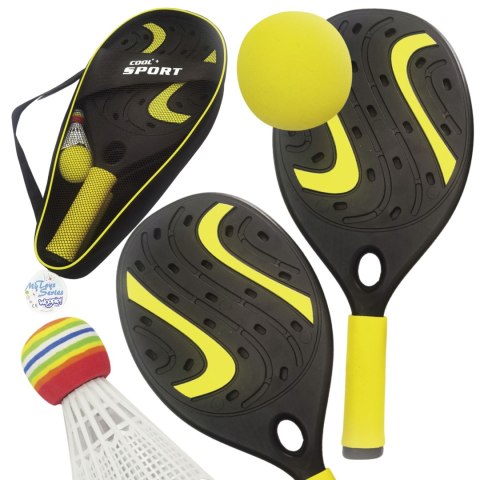 WOOPIE Rakieta z Piłką Piankową i Lotką- Zestaw Plażowo Ogrodowy WOOPIE Rakieta z Piłką Piankową i Lotką- Zestaw Plażowo Ogrodowy