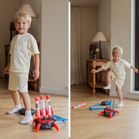 WOOPIE Wyrzutnia Rakiet Piankowych 6 szt.