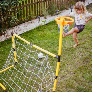 WOOPIE Zestaw 2w1 koszykówka Bramka do Piłki Nożnej + Piłki i Pompka